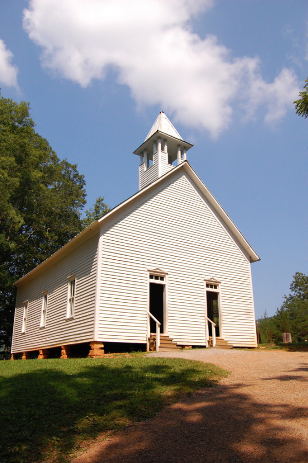 Church on Cades Cove Map - cades cove